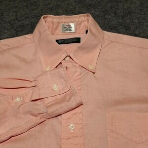 Vtg Gitman Bros‎ Shirt Mens 16.5 34 Pink Oxford OCBD Preppy Ivy Trad USA Made